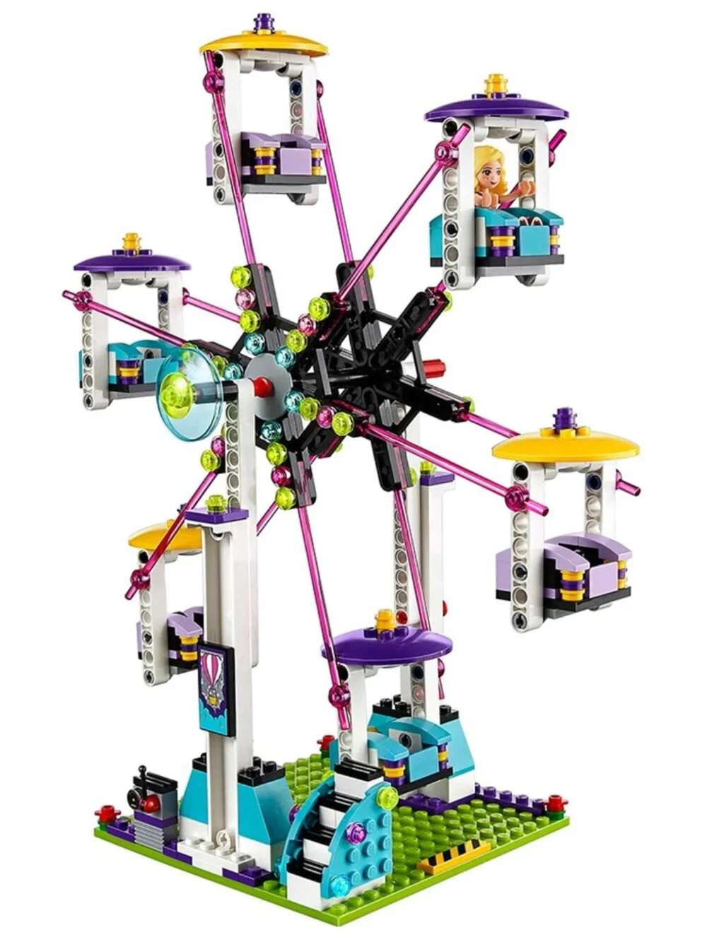 LEGO Friends Amusement Park Roller Coaster (#41130, 1124 pieces) - Retired